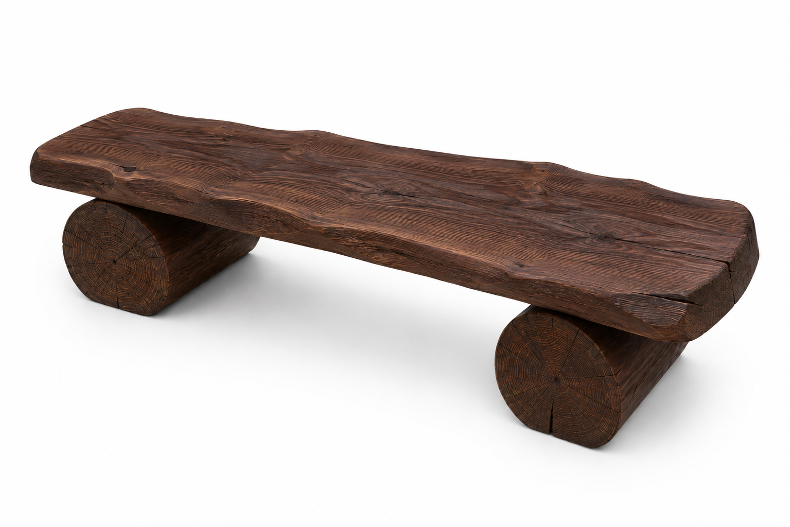3-Sitzer-Feuerstellenbank: Länge 150 cm × 30 cm