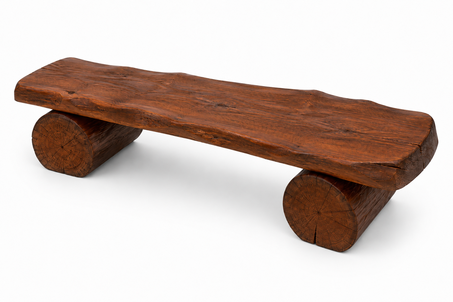 3-Sitzer-Feuerstellenbank: Länge 150 cm × 30 cm