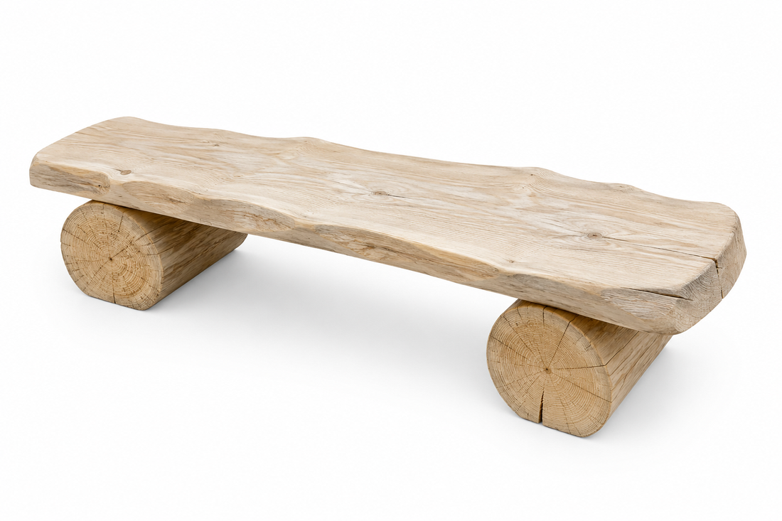 3-Sitzer-Feuerstellenbank: Länge 150 cm × 30 cm