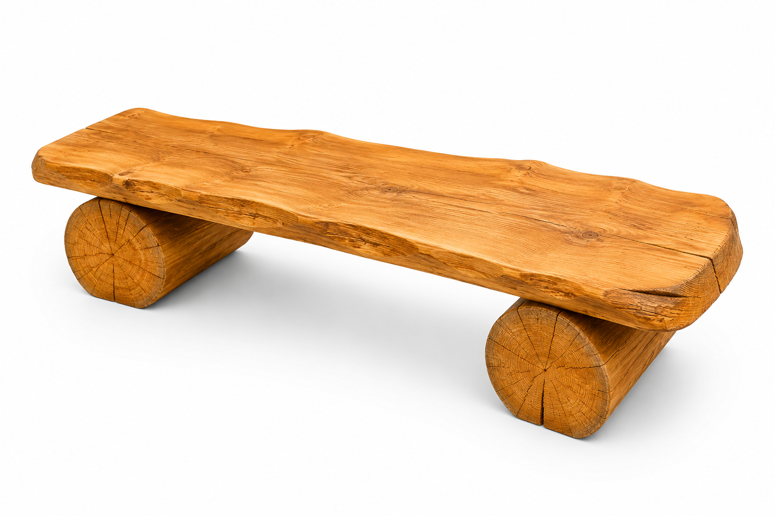 3-Sitzer-Feuerstellenbank: Länge 150 cm × 30 cm